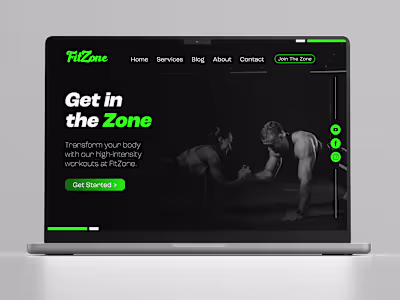 Digital graphic design for fitness studio