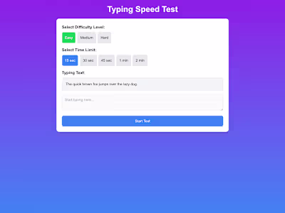 Typing Speed Test