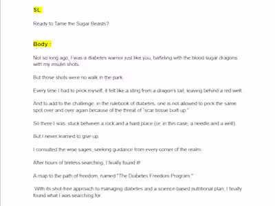 Follow-up email subsequent to product introduction.