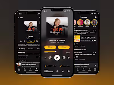Podcast Player | Full Mobile App Design