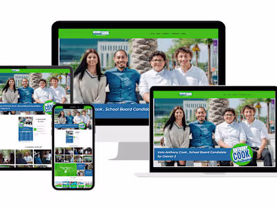 Brand & Website Design for Political Candidate