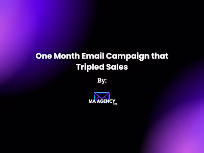 One Month Email Campaign.