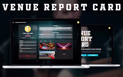 Venue Report Card | Lead Designer & Full-Stack Developer