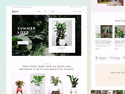 Designing an e-commerce website — Botanycal