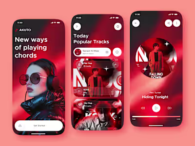 Hi Guys, 👋 This is my exploration for Music Mobile App Ui d...