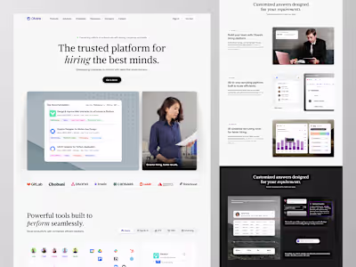 Olvera - HR Platform Landing Page