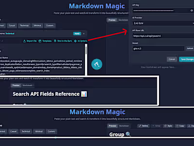 Markdown Magic - LLM powered