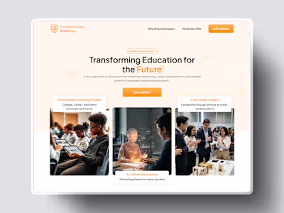Empower Quest Academy Landing Page