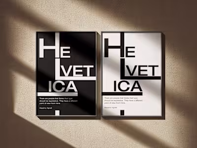 Helvetica Poster Series