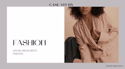 FASHION AND SOCIAL MEDIA CASE STUDY 