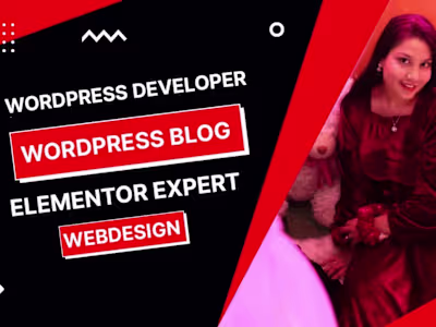develop wordpress website, blog site, website design elementor