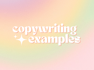Copywriting Examples