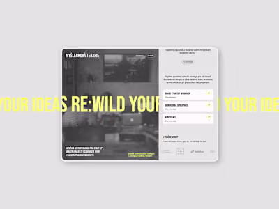 Myšlenková Terapie – Framer Landing page