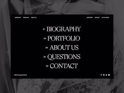 Wedding Photography Portfolio Website