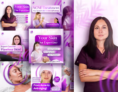 Social Media Posts- Dermatologist I Doctor I Skin Care