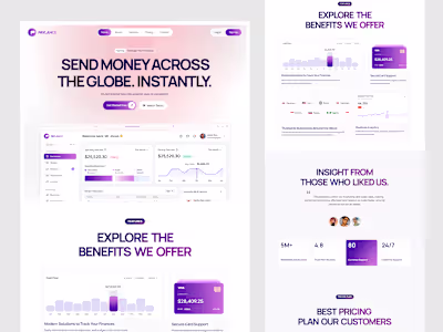 Fintech SaaS Landing Page Design