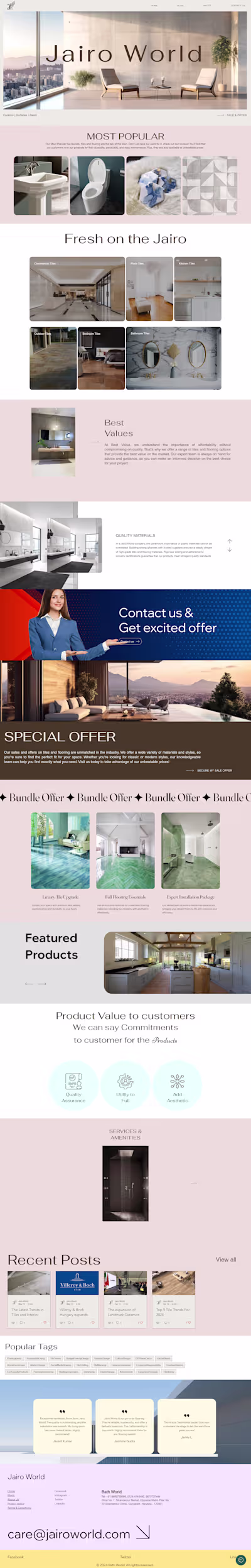 Jairo World | Premium & Designer tiles