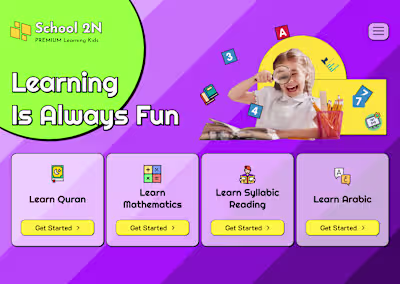 UI Design of Children's website