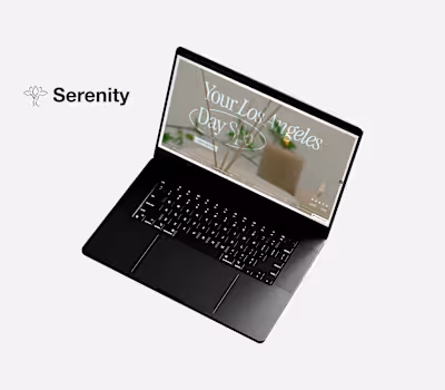 Serenity: A Digital Spa Experience