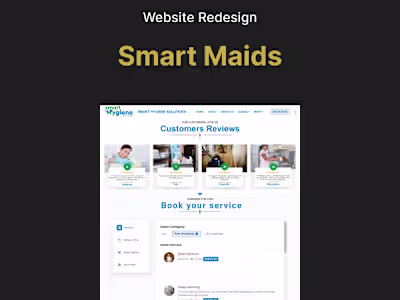 Website ReDesign for Smart Maids Cleaning Services