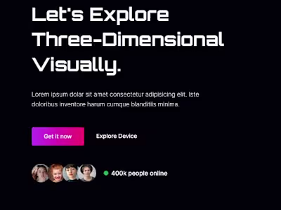 Landing Page: VR Landing Page