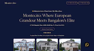Luxury Real Estate Landingpage Website Design 
