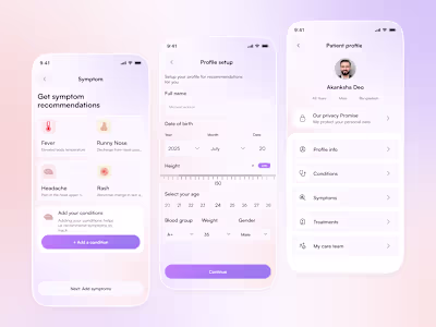 Here is my HealthEase – Smart Symptom & Patient Profile App ...