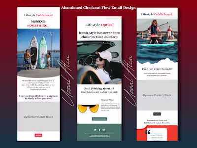 Abandoned Checkout Flow Email Design