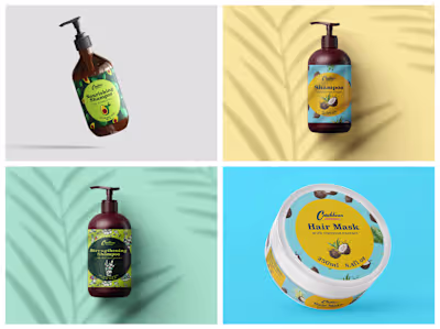 Caribbean Emerald Product Label Designs