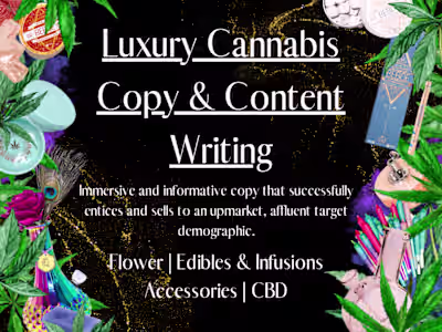 Luxury Cannabis Co. Copywriter