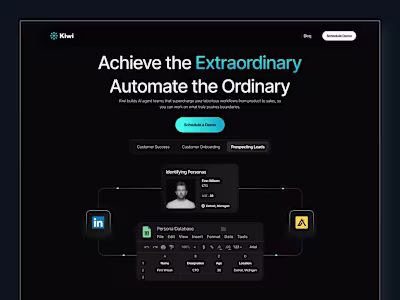 Website Design for Kiwi AI