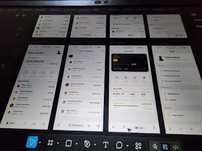 I designed this fintech app