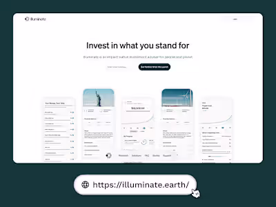 Illuminate Brand Design and Framer Website