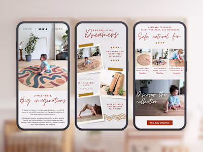 Whimsical Email Campaign for Children's Yoga Mats