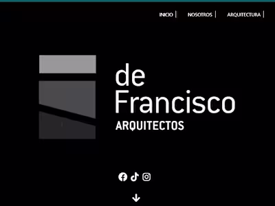 Responsive Web application for an important architectural studio