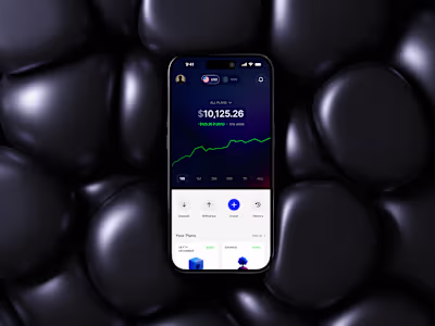 UX Design for ZedVest Digital Investment Platform