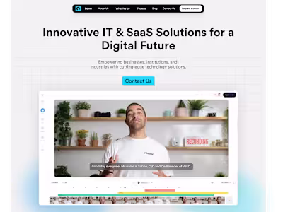 SaaS & IT Solutions Showcase Design