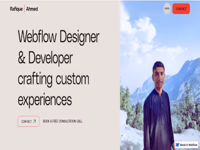 Rafique Ahmed - Webflow Developer