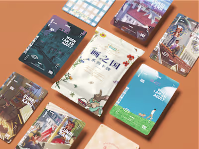 Japanese Illustration Award Card Design