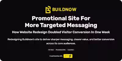 Buildnow Site Redesign: Doubling Conversions