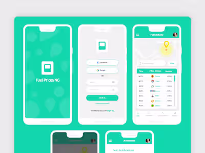 App Design for a petrol price