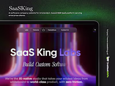 SaaSking AI - Enterprise Website Redesign