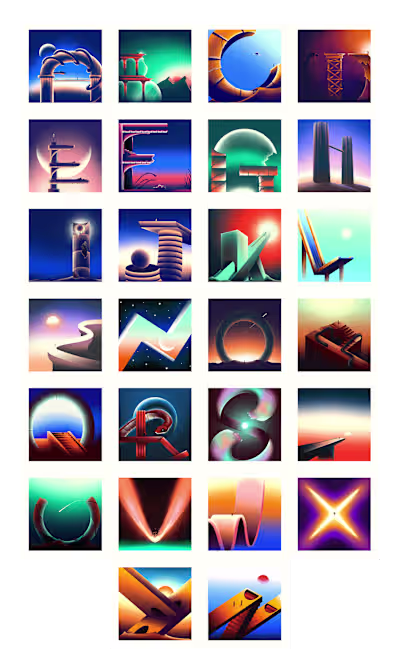 Surreal Journey - 36 Days of Type 2021