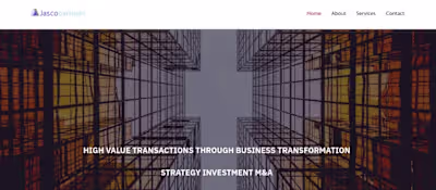 Website Development for an M&A Company