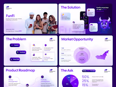 Really excited to share my latest fintech pitch deck project...