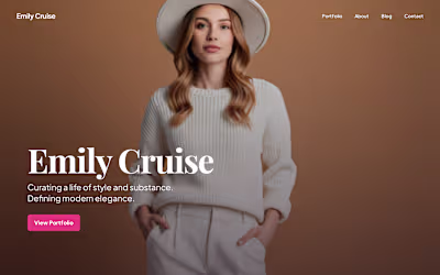 Social Media Influencer Web Design