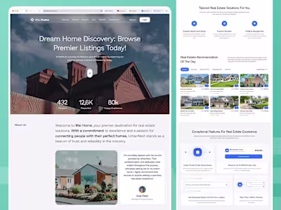 Mai Home- Real Estate website landing page