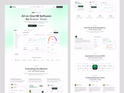 SaaS HR Software Landing Page Design💫 💬 What do you think ...