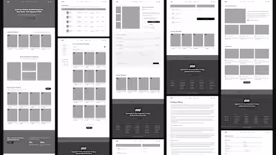 Ecommerce Website Wireframing
