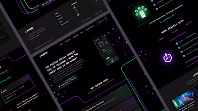 Web3-Style Landing Page for Wink Trading Bot
